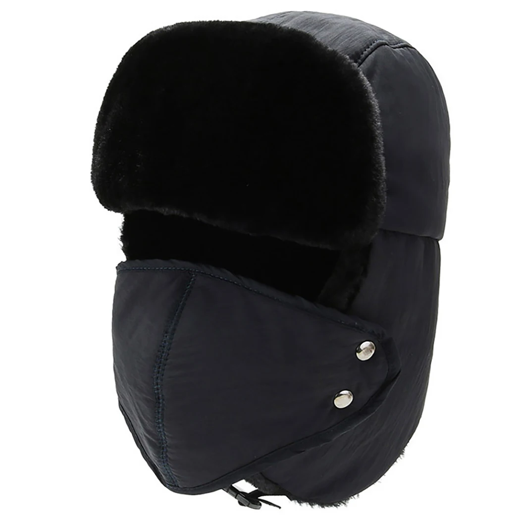 Winter Hat Keep Warm Unisex Winter Trapper Aviator Trooper Earflap Russian Ski Hat With Face Cover Bomber Faux Fur Fashion Hats
Winter Hat Keep Warm Unisex Winter Trapper Aviator Trooper Earflap Russian Ski Hat With Face Cover Bomber Faux Fur Fashion Hats