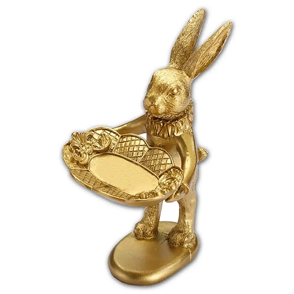 Free Shipping - Small Bunny Statue Decor Jewelry Tray, Cute & Retro Golden Ornament Easter Rabbit Figurine for Accessories, Bout
Free Shipping - Small Bunny Statue Decor Jewelry Tray, Cute & Retro Golden Ornament Easter Rabbit Figurine for Accessories, Bout