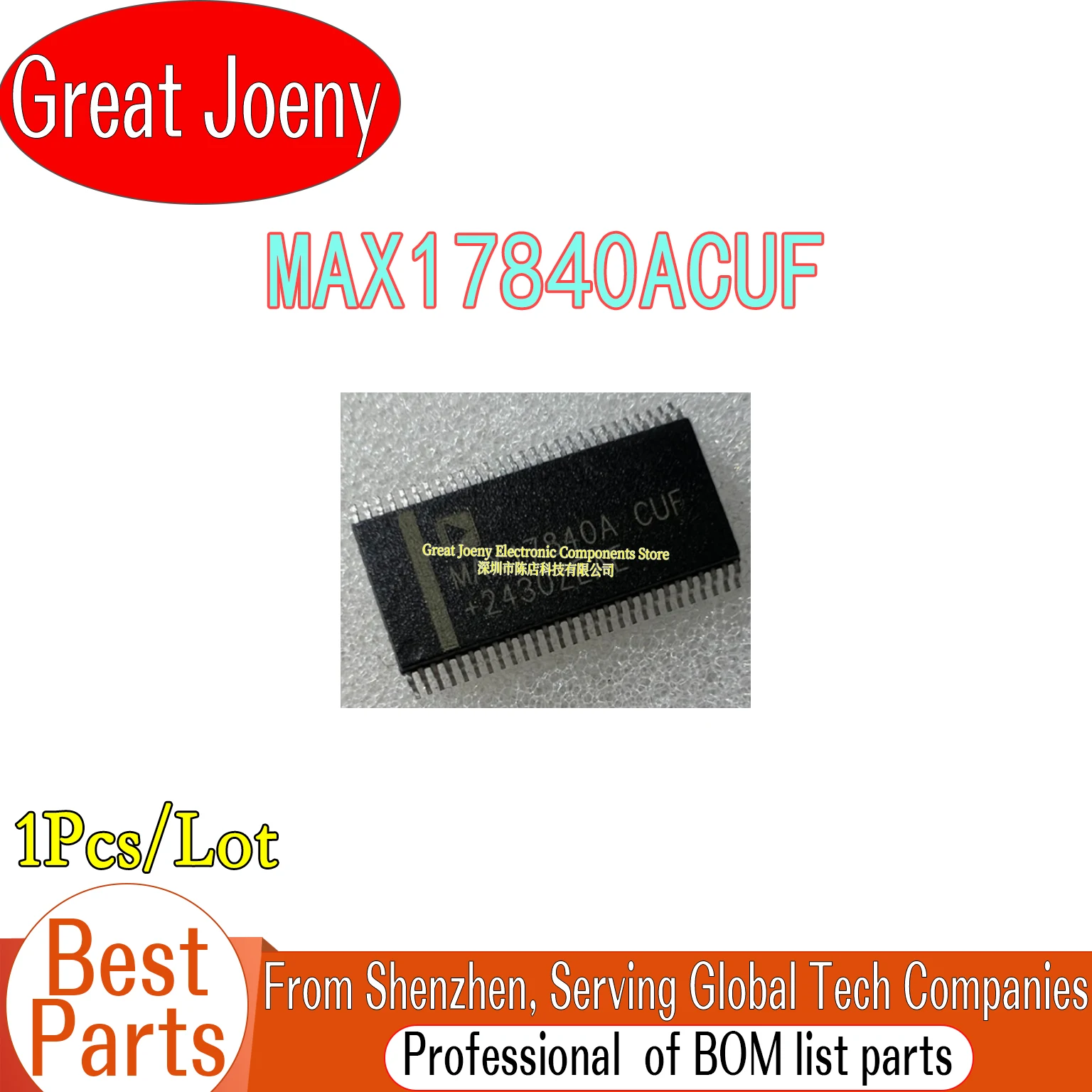 100% New Original MAX17840 MAX17840ACUF MAX17840A IC Chipset TSSOP-56
100% New Original MAX17840 MAX17840ACUF MAX17840A IC Chipset TSSOP-56