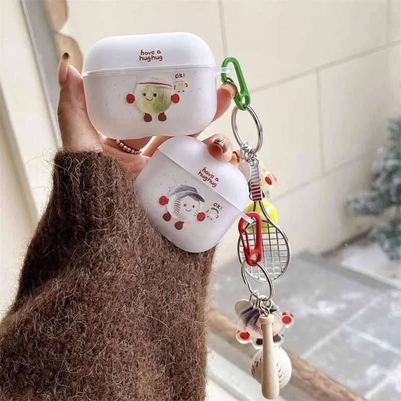 Creative Cartoon Baseball Case for AirPods 4 Airpod 1 2 3 Pro Pro2 Bluetooth Earbuds Charging Box Protective Earphone Cover
Creative Cartoon Baseball Case for AirPods 4 Airpod 1 2 3 Pro Pro2 Bluetooth Earbuds Charging Box Protective Earphone Cover