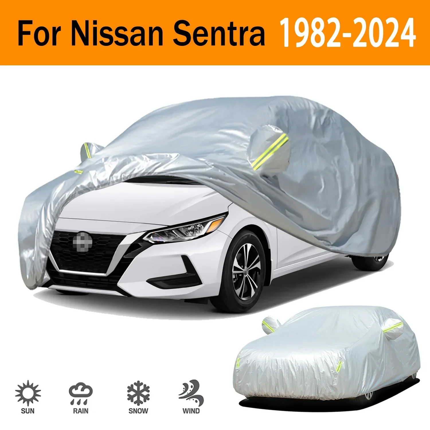 190T Car Cover Protection Sunscreen Heat Insulation Dust Resistant Scratch For Nissan Sentra 1982-2024 Car Exterior Accessories
190T Car Cover Protection Sunscreen Heat Insulation Dust Resistant Scratch For Nissan Sentra 1982-2024 Car Exterior Accessories