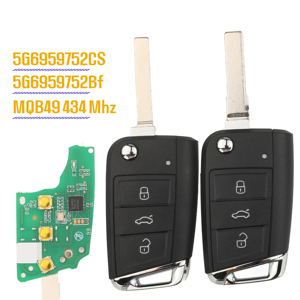 jingyuqin New Remote Key 3 Button 434MHZ With MQB49/5C Chip For Volkswagen VW Touran Tiguan Caravelle Multivan Jetta 2019-2021
jingyuqin New Remote Key 3 Button 434MHZ With MQB49/5C Chip For Volkswagen VW Touran Tiguan Caravelle Multivan Jetta 2019-2021