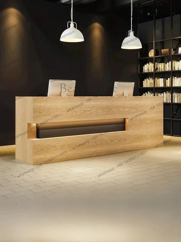 Retro Solid Wood Company Office Hotel Reception Counter Reception Bar Cashier Decoration Clothing Store
Retro Solid Wood Company Office Hotel Reception Counter Reception Bar Cashier Decoration Clothing Store