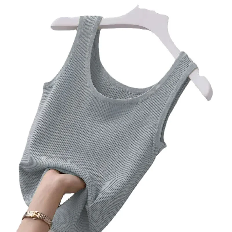 80-100Kg Ice Silk Suspender Threaded Vest Women's Slim Wear Outside Bottom Shirt Sleeveless Large Size Thin
80-100Kg Ice Silk Suspender Threaded Vest Women's Slim Wear Outside Bottom Shirt Sleeveless Large Size Thin