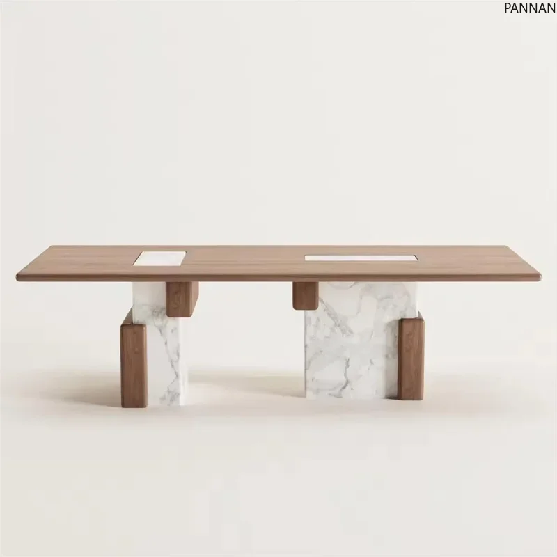 French retro rectangular solid wood dining table designer creative cream style marble art dining table
French retro rectangular solid wood dining table designer creative cream style marble art dining table