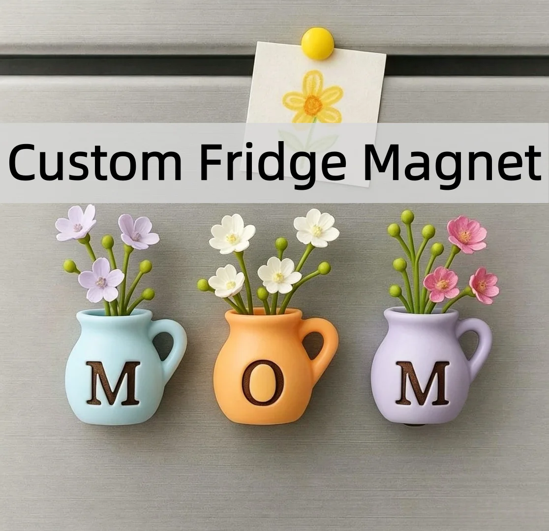 Custom Ceramic Floral Mini Vase Fridge Magnets Art Deco Design Mother's Day Birthday Graduation Gifts for Mom
Custom Ceramic Floral Mini Vase Fridge Magnets Art Deco Design Mother's Day Birthday Graduation Gifts for Mom