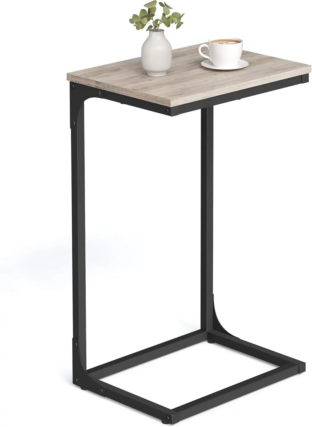 C-Shaped End Table, Side Table for Sofa, Couch Table with Metal Frame, Small TV Tray Table for Living Room, Bedroom, Greige a
C-Shaped End Table, Side Table for Sofa, Couch Table with Metal Frame, Small TV Tray Table for Living Room, Bedroom, Greige a