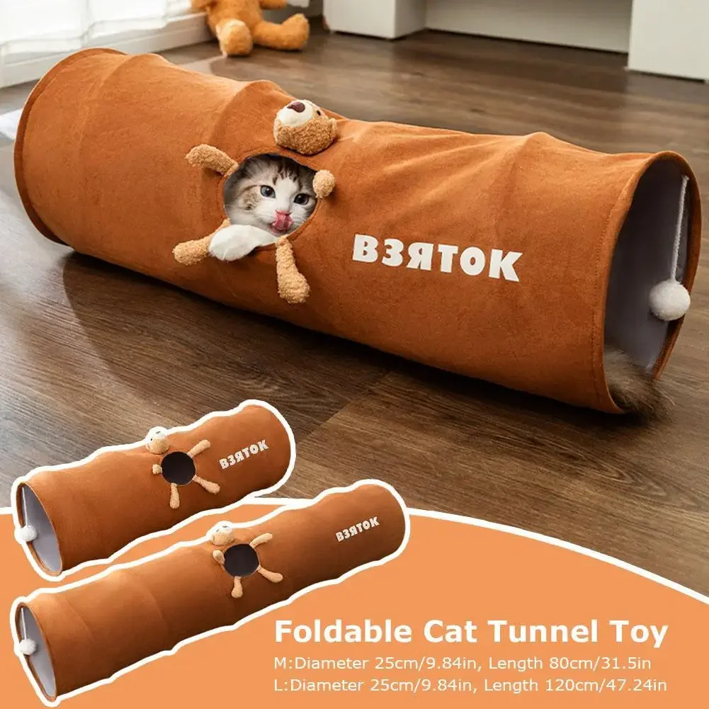 Cat Tunnel for Indoor Cats, Collapsible Kitty Tunnel with Plush Ball Easy to Clean Cat Supplies
Cat Tunnel for Indoor Cats, Collapsible Kitty Tunnel with Plush Ball Easy to Clean Cat Supplies
