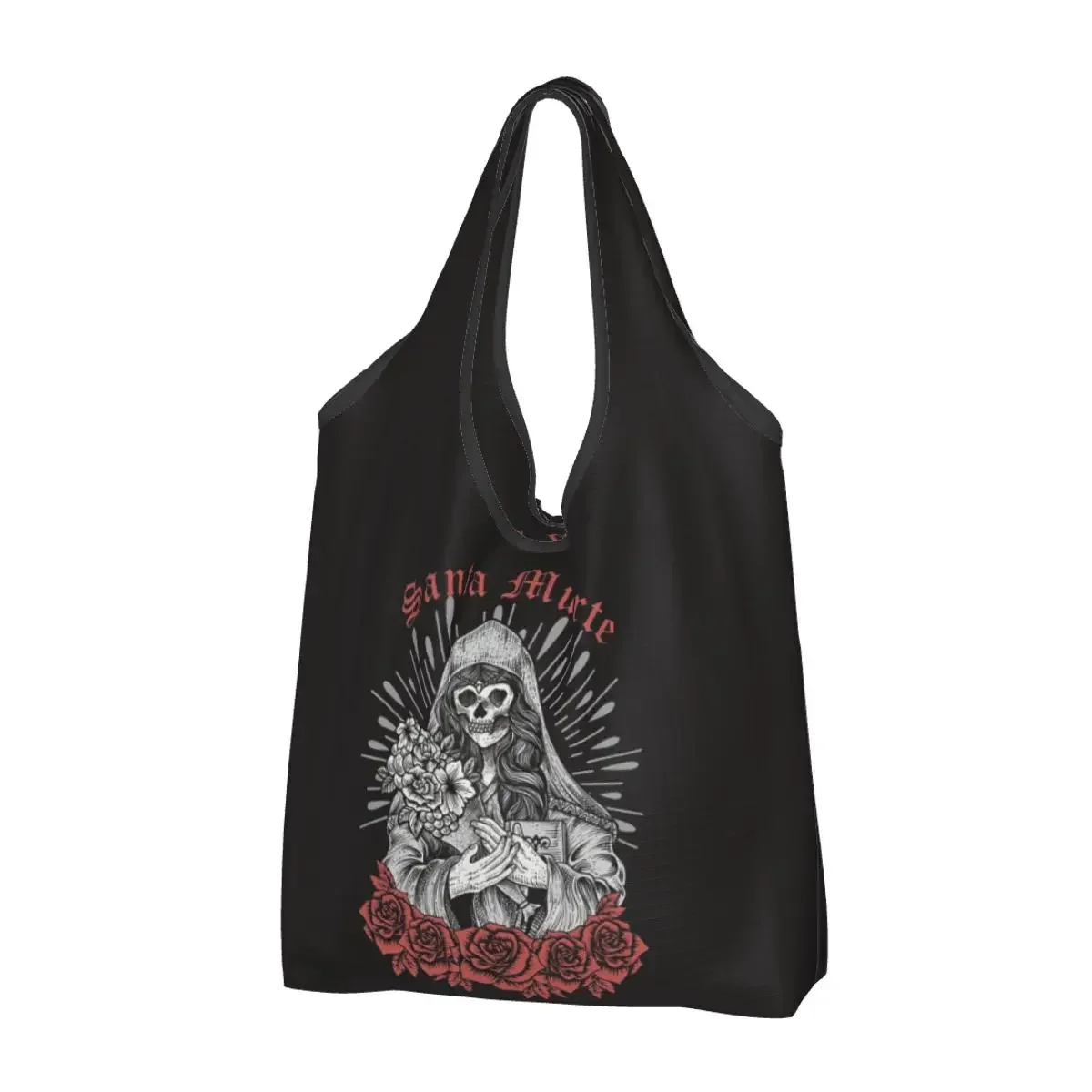 Santa Muerte Spanish Portable Tote Shopping Bags Large Capacity Shopper Bag Grocery Handbag Shoulder Bag
Santa Muerte Spanish Portable Tote Shopping Bags Large Capacity Shopper Bag Grocery Handbag Shoulder Bag