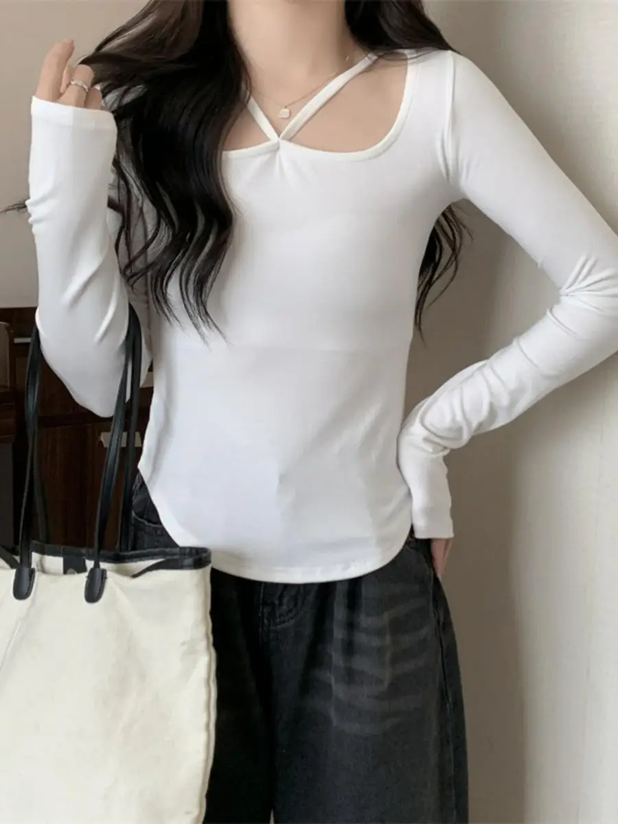 ort Svel Base irt Women's T-irt 2023 Autumn New Sle round Ne Pure Color Design Sense Inner Wear Slim Fit Tren...
ort Svel Base irt Women's T-irt 2023 Autumn New Sle round Ne Pure Color Design Sense Inner Wear Slim Fit Tren...