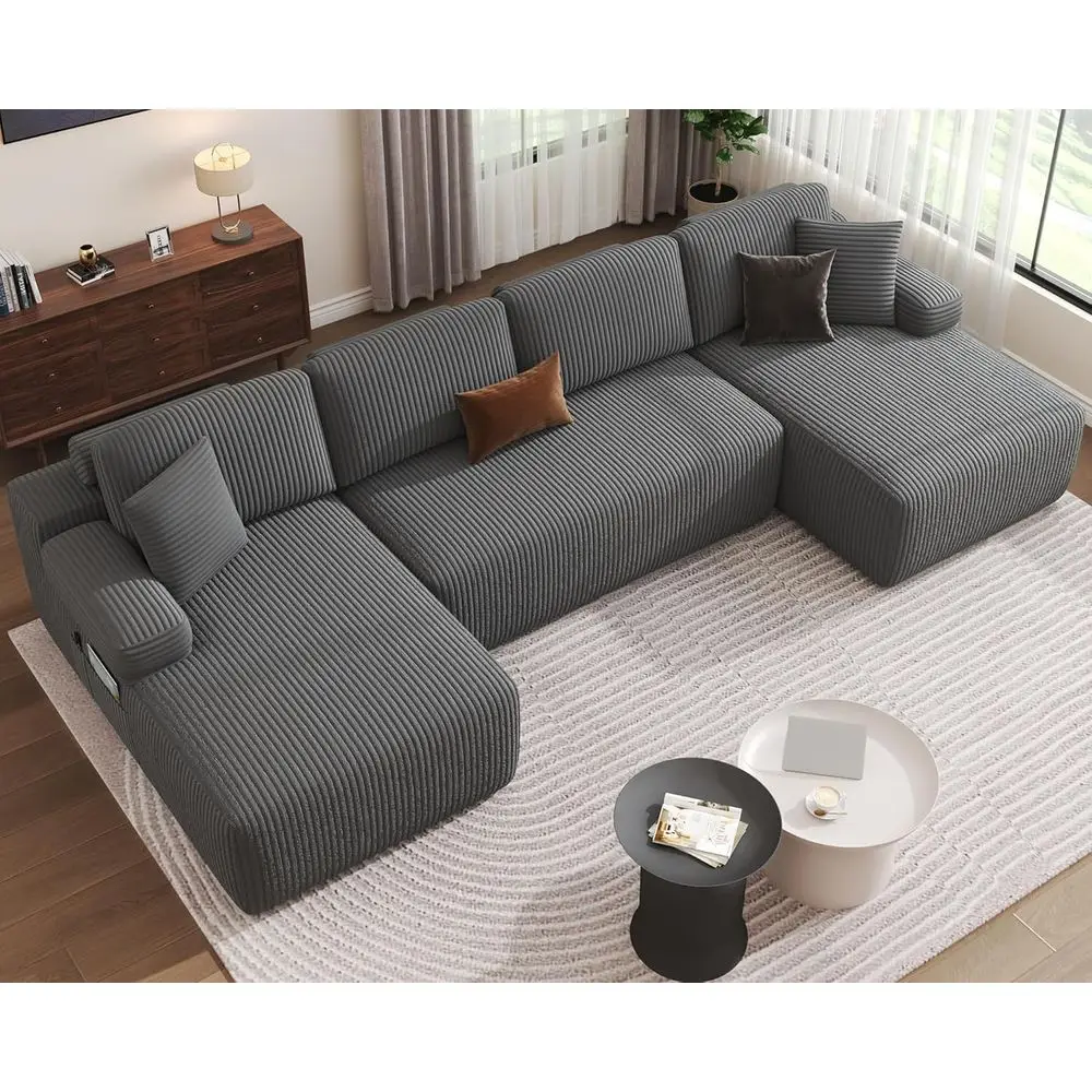 Oversized Sectional Sofa with Chaise, Cloud Comfort, Deep Seating, 4-Seat Living Room Couch, Ready to Use
Oversized Sectional Sofa with Chaise, Cloud Comfort, Deep Seating, 4-Seat Living Room Couch, Ready to Use