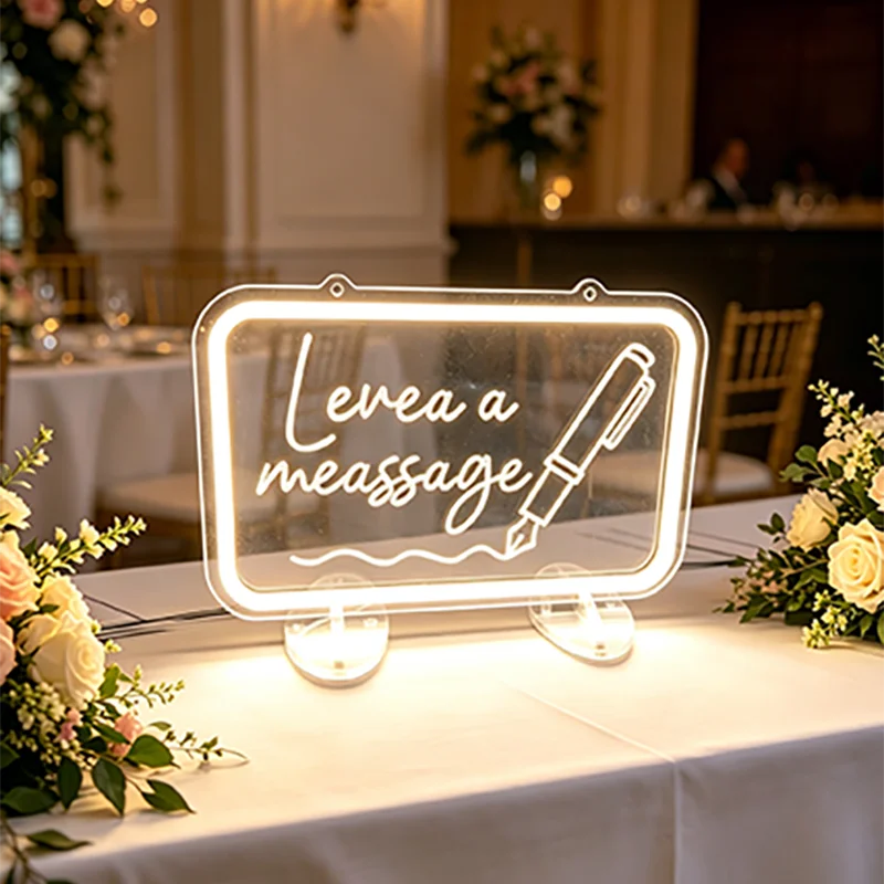 USB Leave A Message Neon Sign Wedding Message Board Led Neon Light Coffee Bar Room Decor Sign Wedding Party Decoration
USB Leave A Message Neon Sign Wedding Message Board Led Neon Light Coffee Bar Room Decor Sign Wedding Party Decoration