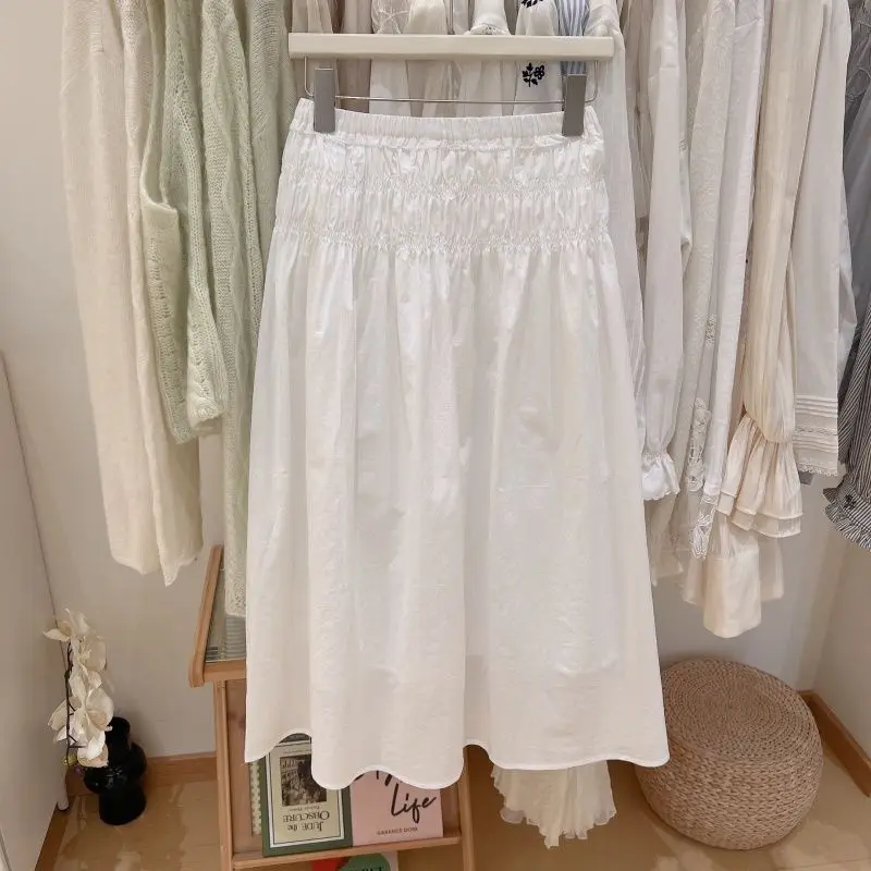 2026 Fashion Solid Color Loose Skirt Summer Women's Elastic Waist Casual Skirts Ladies Midi Long Casual A-line Skirts U129
2026 Fashion Solid Color Loose Skirt Summer Women's Elastic Waist Casual Skirts Ladies Midi Long Casual A-line Skirts U129