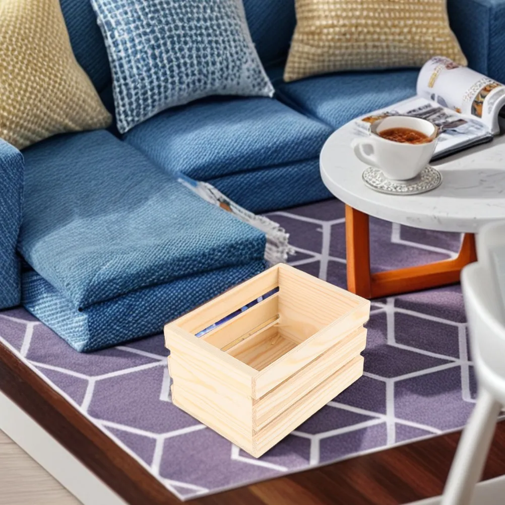 4Pcs Wooden Mini Crates for Dollhouse Furniture Decor Miniature Storage Boxes Realistic Pretend Play Accessories Small House
4Pcs Wooden Mini Crates for Dollhouse Furniture Decor Miniature Storage Boxes Realistic Pretend Play Accessories Small House