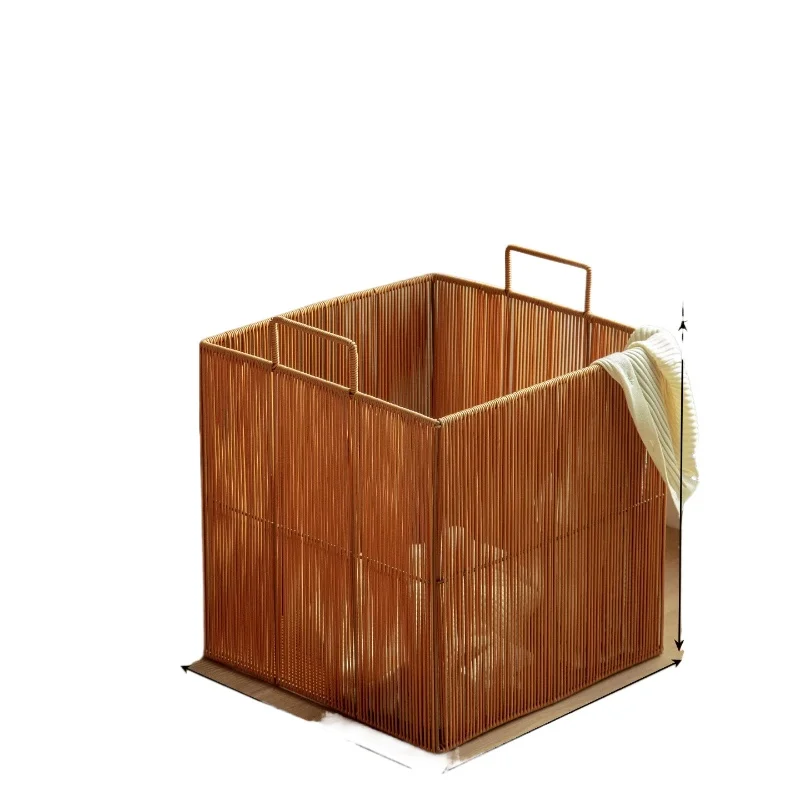 Dirty clothes basket Home bathroom Dirty clothes storage Imitation rattan woven basket Light luxury high value
Dirty clothes basket Home bathroom Dirty clothes storage Imitation rattan woven basket Light luxury high value