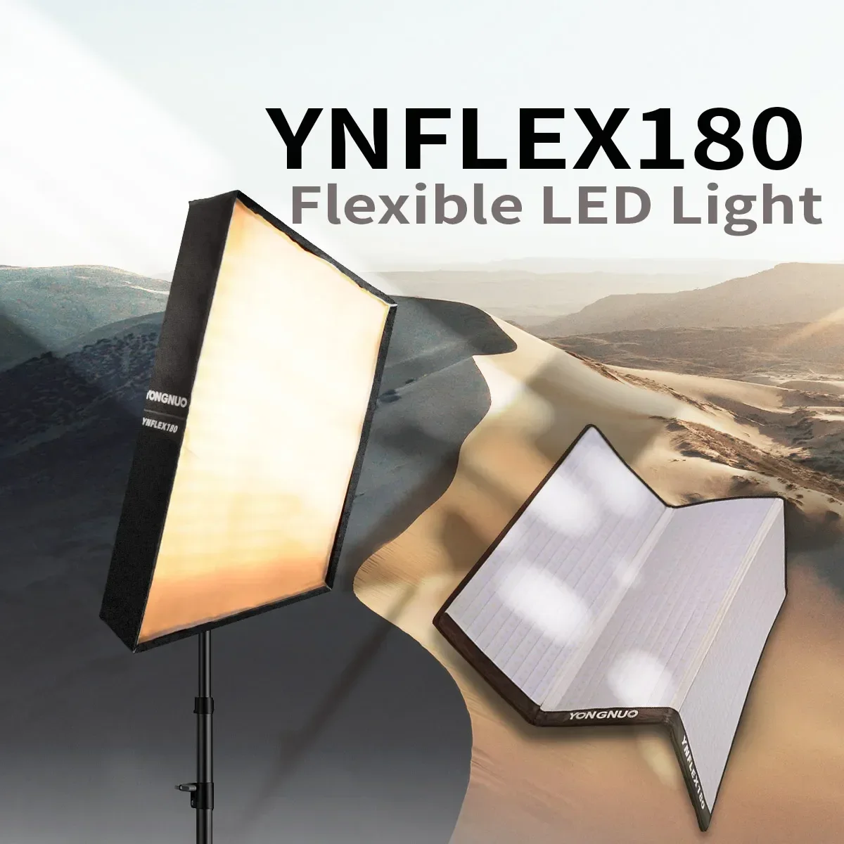 YONGNUO LED YNFLEX180 180W 2500K-7000K Foldable Flexible LED Photo Video Light With Honeycomb Grid Softbox
YONGNUO LED YNFLEX180 180W 2500K-7000K Foldable Flexible LED Photo Video Light With Honeycomb Grid Softbox