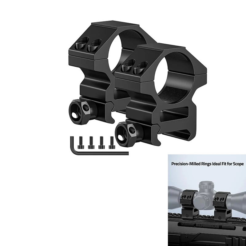 CVLIFE Rifle Scope Rings Low Riflescope Mount - Compatible with Picatinny Rails and More for 20mm Rails 2 Pieces Aluminum
CVLIFE Rifle Scope Rings Low Riflescope Mount - Compatible with Picatinny Rails and More for 20mm Rails 2 Pieces Aluminum