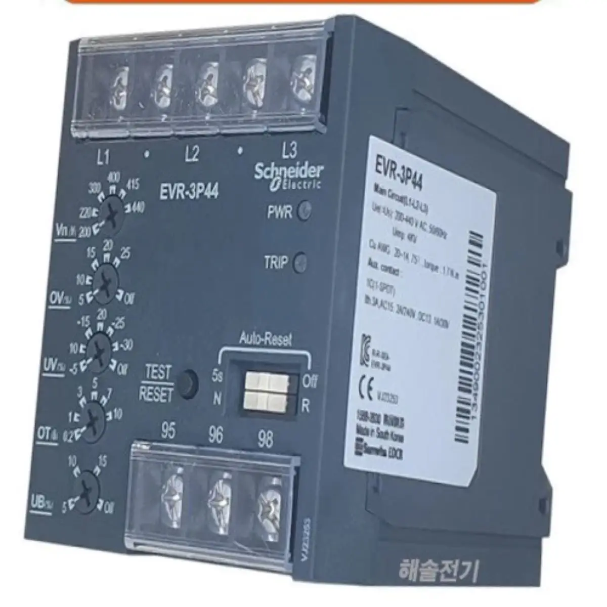 EVR-3P44 Электронное реле напряжения 3P AC Напряжение УФ 140 ~ 440 В
EVR-3P44 Электронное реле напряжения 3P AC Напряжение УФ 140 ~ 440 В