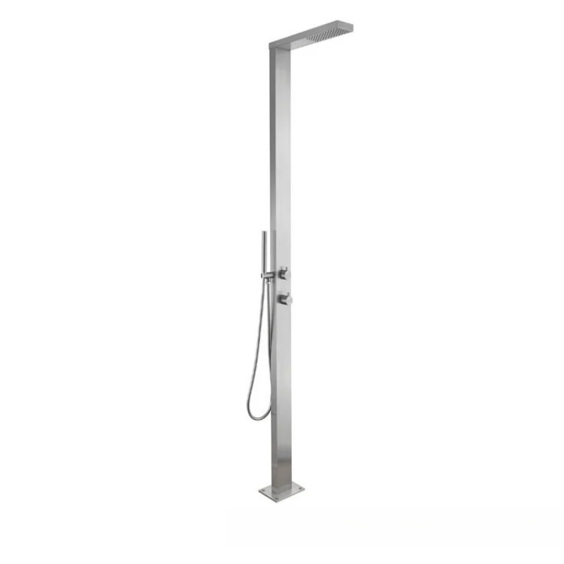 Outdoor Floor Faucet Vertical High Shower Outdoor Shower Stainless Steel Beach Faucet Hot and Cold Shower Column
Outdoor Floor Faucet Vertical High Shower Outdoor Shower Stainless Steel Beach Faucet Hot and Cold Shower Column