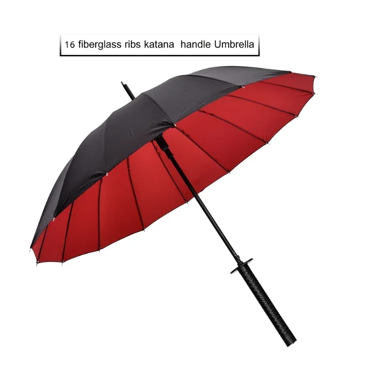 Creative Long Handle Large Windproof Samurai Sword Umbrella Japanese Ninja-like Sun Rain Straight Katana Umbrella Automatic Open 
Creative Long Handle Large Windproof Samurai Sword Umbrella Japanese Ninja-like Sun Rain Straight Katana Umbrella Automatic Open