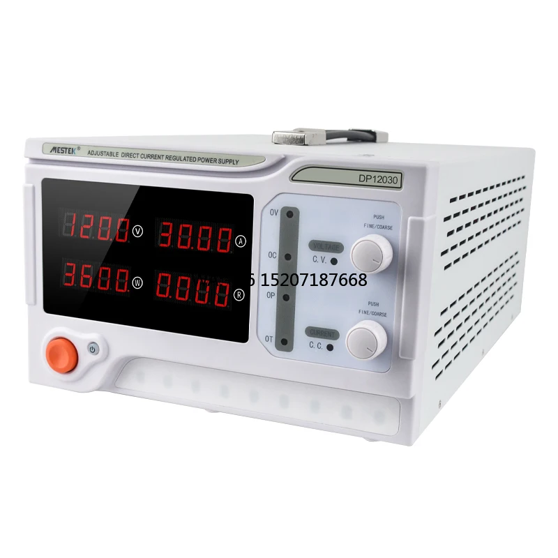 DP12030 3600 Вт Высокий источник питания постоянного тока, одноканальный, 0-120 В, 0-30 А, регулируемый линейный для цифрового источника питания
DP12030 3600 Вт Высокий источник питания постоянного тока, одноканальный, 0-120 В, 0-30 А, регулируемый линейный для цифрового источника питания