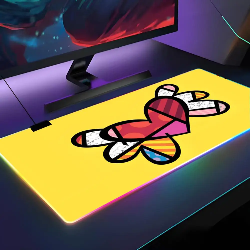 R-Romero B-Britto Art Mouse Pad RGB Backlit Mouse Pad Laptop Mouse Pad Laptop Gamer Computer Desk Gaming Accessories
R-Romero B-Britto Art Mouse Pad RGB Backlit Mouse Pad Laptop Mouse Pad Laptop Gamer Computer Desk Gaming Accessories