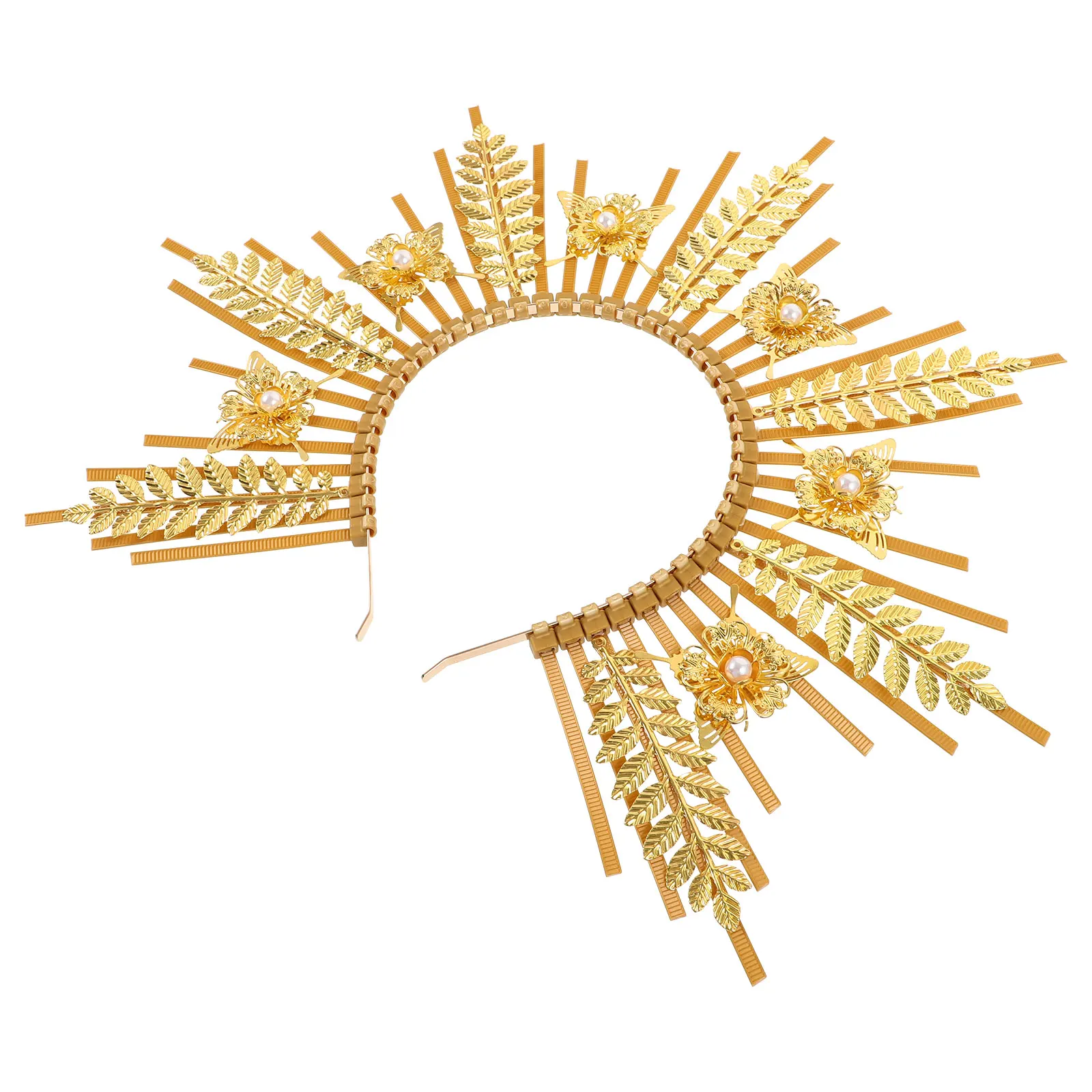 Golden Crown Headband Women Hair Decor Party Photo Prop Strong Metal Plastic Lightweight Retro Cosplay Prom
Golden Crown Headband Women Hair Decor Party Photo Prop Strong Metal Plastic Lightweight Retro Cosplay Prom