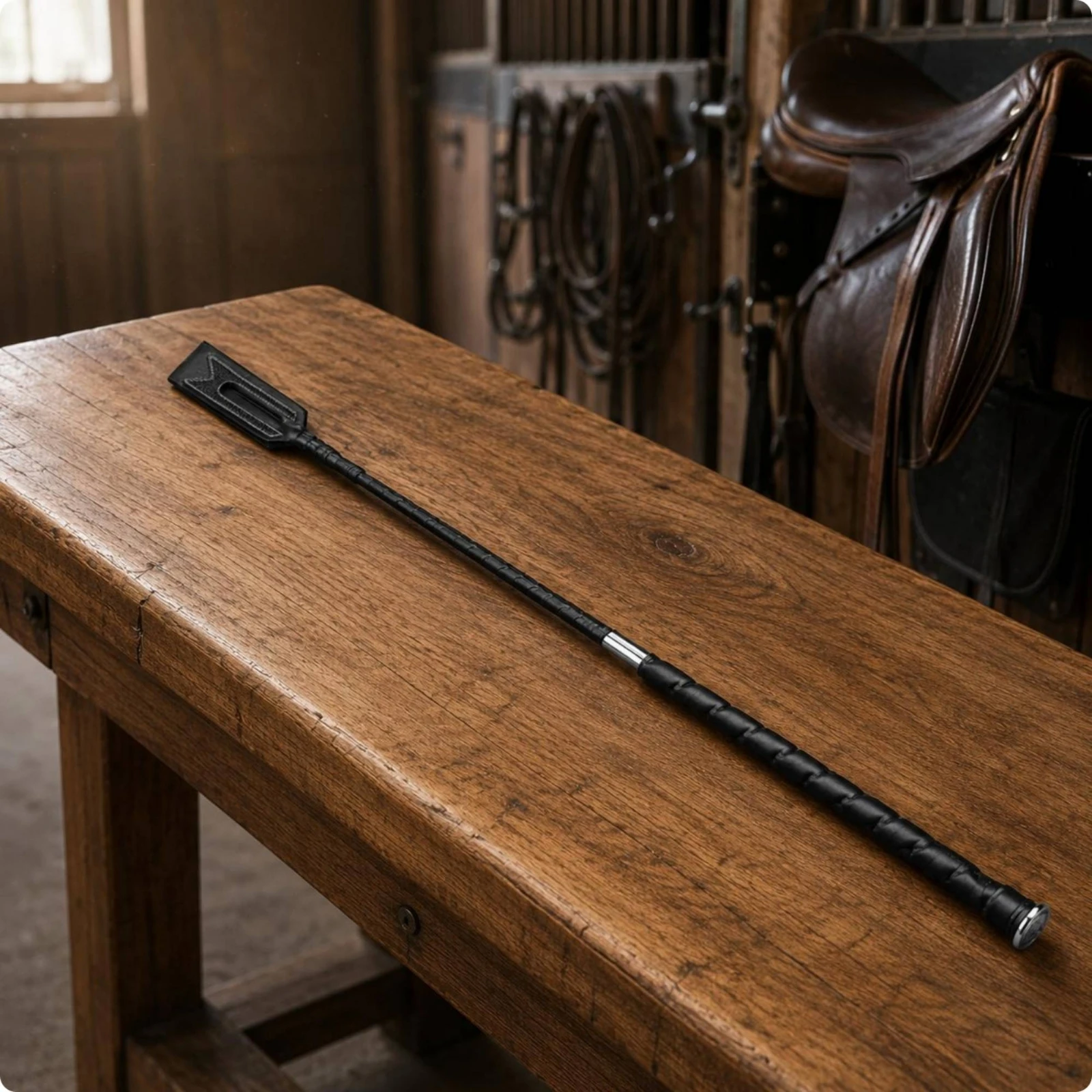 PU Riding Whip Alloy Head Equestrian Whip PU Leather Riding Crop Textured Grip Horse Equipment Metal Collar for Equestrians
PU Riding Whip Alloy Head Equestrian Whip PU Leather Riding Crop Textured Grip Horse Equipment Metal Collar for Equestrians