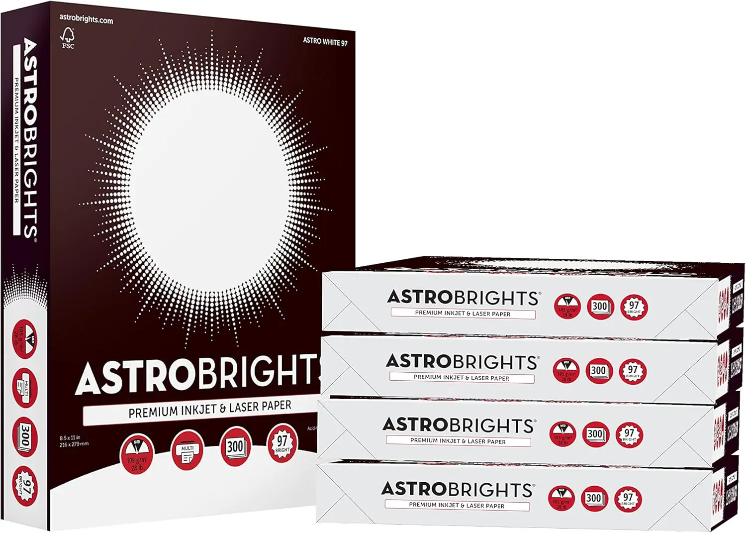 28lb/105gsm Bright White Printer & Copy Paper, 8.5x11, 1500 Sheets
28lb/105gsm Bright White Printer & Copy Paper, 8.5x11, 1500 Sheets