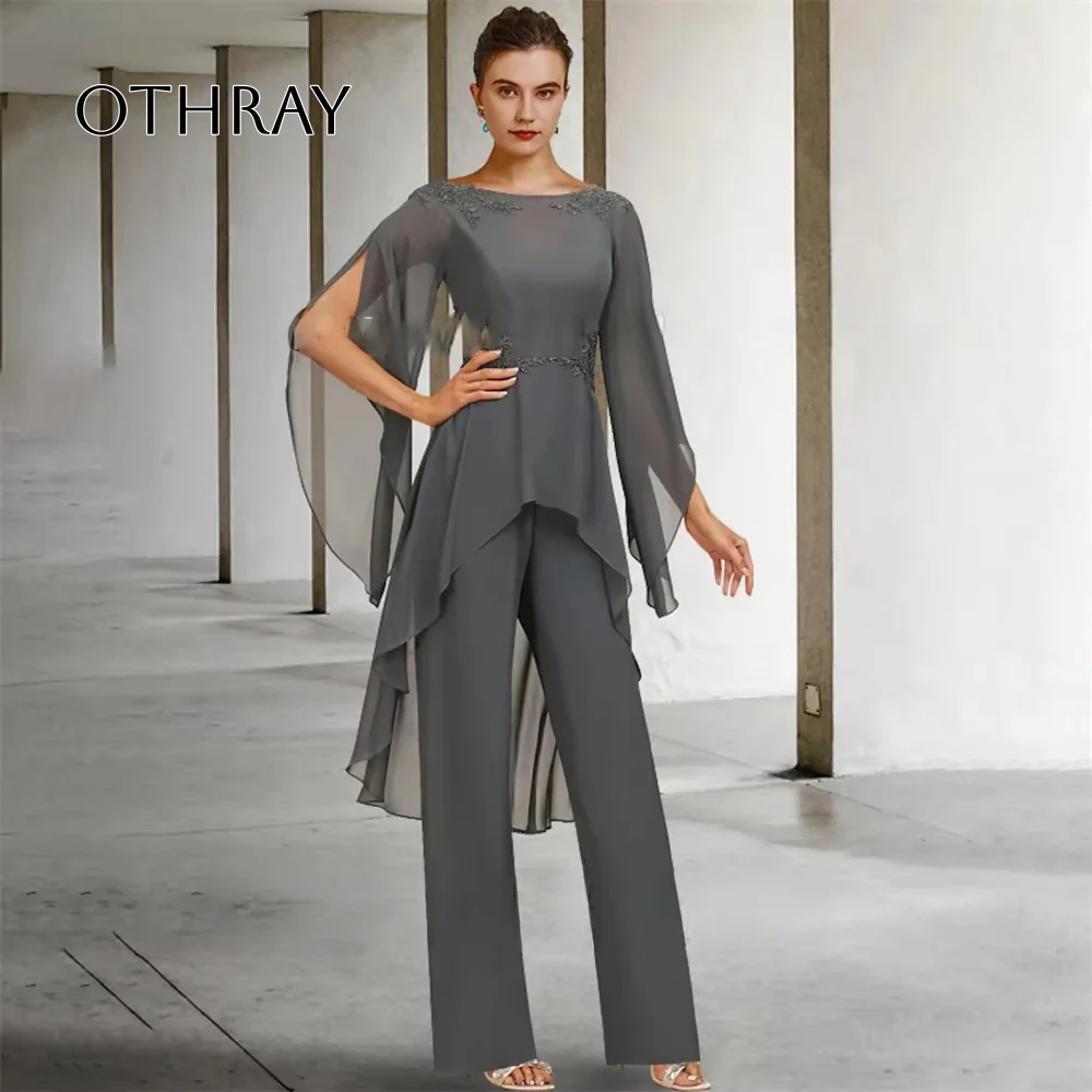 New Jewel Neck Mother Of The Bride Dress Jumpsuit Chiffon with Ruffles Appliques Formal Dresses Vestidos Mae Da Noiva Casamentos
New Jewel Neck Mother Of The Bride Dress Jumpsuit Chiffon with Ruffles Appliques Formal Dresses Vestidos Mae Da Noiva Casamentos