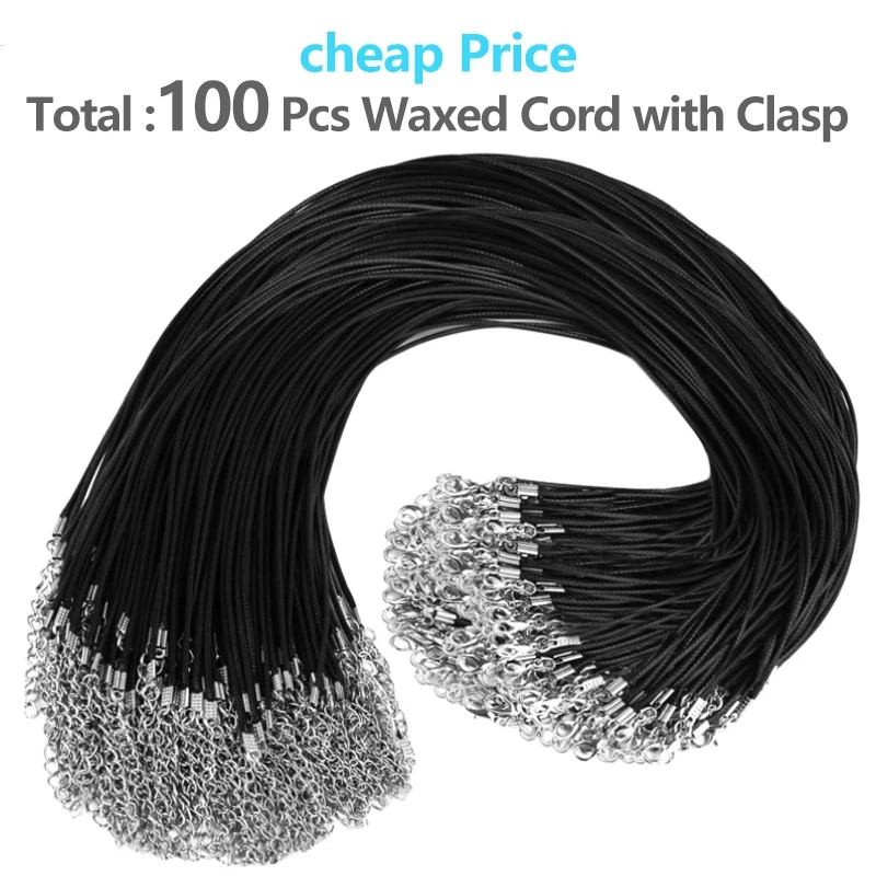 10-300Pcs Leather Necklace Chains Bracelet Cord Clasps for Pendants, Bulk Waxed Rope Necklace String, Jewelry Making Supplies
10-300Pcs Leather Necklace Chains Bracelet Cord Clasps for Pendants, Bulk Waxed Rope Necklace String, Jewelry Making Supplies