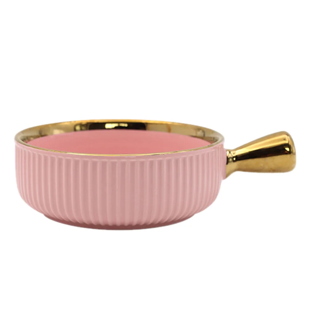 1Pcs Creative Ceramic Fruit Dessert Salad Bowl Heat Resistant Handle Vertical Grain Texture Food Container Fruit Bowl
1Pcs Creative Ceramic Fruit Dessert Salad Bowl Heat Resistant Handle Vertical Grain Texture Food Container Fruit Bowl