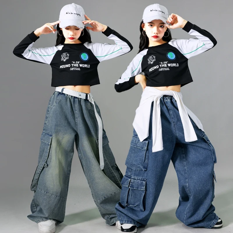 Hip Hop Stage Costume Kids Street Dance Wear Girls Jazz Modern Dance Clothing Children Casual Streetwear Tops Loose Pants 1076
Hip Hop Stage Costume Kids Street Dance Wear Girls Jazz Modern Dance Clothing Children Casual Streetwear Tops Loose Pants 1076