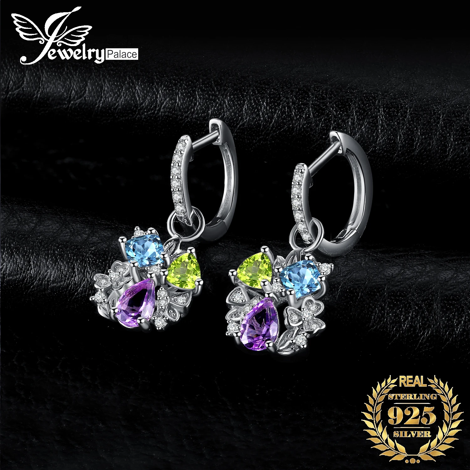JewelryPalace натуральный аметист синий топаз перидот хром диопсид цветок висячие серьги из стерлингового серебра 925 пробы женские ювелирные изделия
JewelryPalace натуральный аметист синий топаз перидот хром диопсид цветок висячие серьги из стерлингового серебра 925 пробы женские ювелирные изделия
