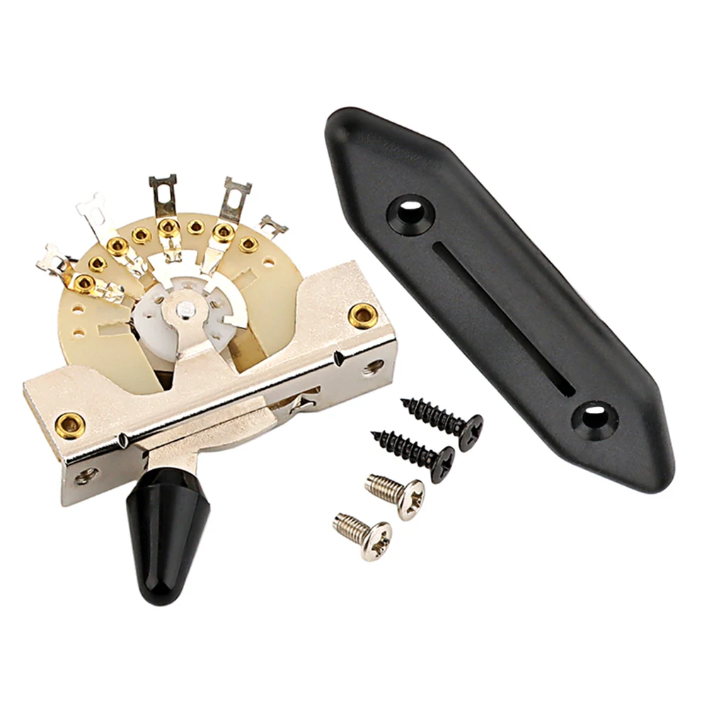 Switch Accessories 5-Way Fan Shaped Toggle Electric Guitar Component Zinc Crafted Enhances Sound Versatile
Switch Accessories 5-Way Fan Shaped Toggle Electric Guitar Component Zinc Crafted Enhances Sound Versatile