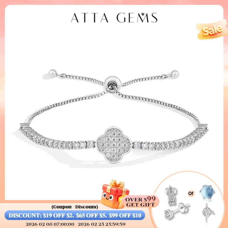 ATTAGEMS Luxury Full Moissanite Diamond Tennis Bracelets D VVS1 925 Sterling Silver Gold Plated For Women Wedding Jewelry 16+8cm
ATTAGEMS Luxury Full Moissanite Diamond Tennis Bracelets D VVS1 925 Sterling Silver Gold Plated For Women Wedding Jewelry 16+8cm