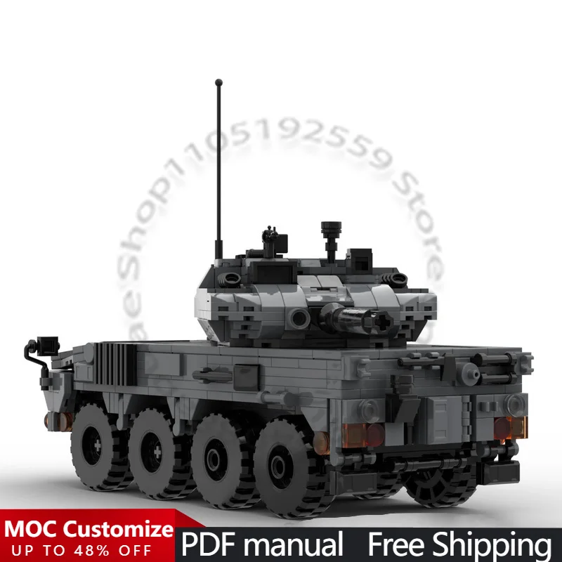 908 PCS War series Type 16 MCV MOC Customize Modular Building Block Creative Design Educational Learning DIY Toy Christmas Gift
908 PCS War series Type 16 MCV MOC Customize Modular Building Block Creative Design Educational Learning DIY Toy Christmas Gift