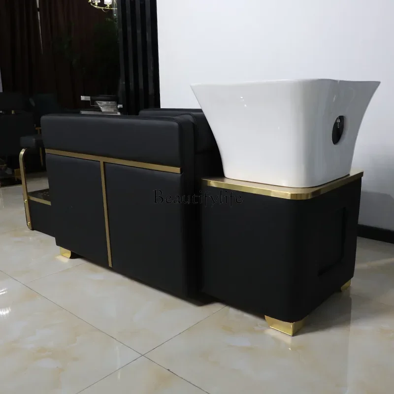 06Lying Half Shampoo Chair Hair Salon Massage Shampoo Ceramic Basin Flushing Bed
06Lying Half Shampoo Chair Hair Salon Massage Shampoo Ceramic Basin Flushing Bed