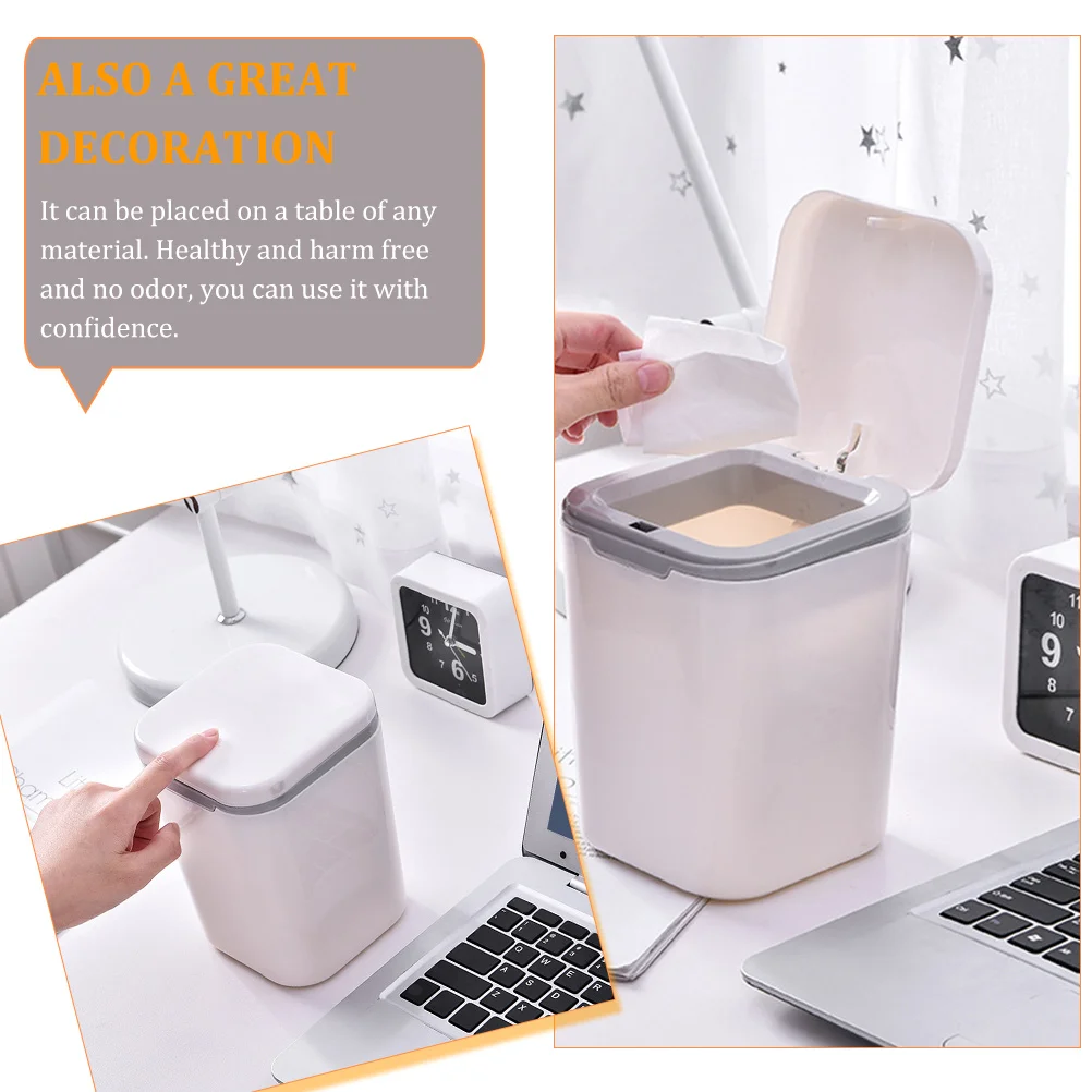 2pcs Mini Trash Can Desktop Small Garbage Bin Creative Decorative Wastebasket For Home Office Bedroom Easy Open Lid
2pcs Mini Trash Can Desktop Small Garbage Bin Creative Decorative Wastebasket For Home Office Bedroom Easy Open Lid