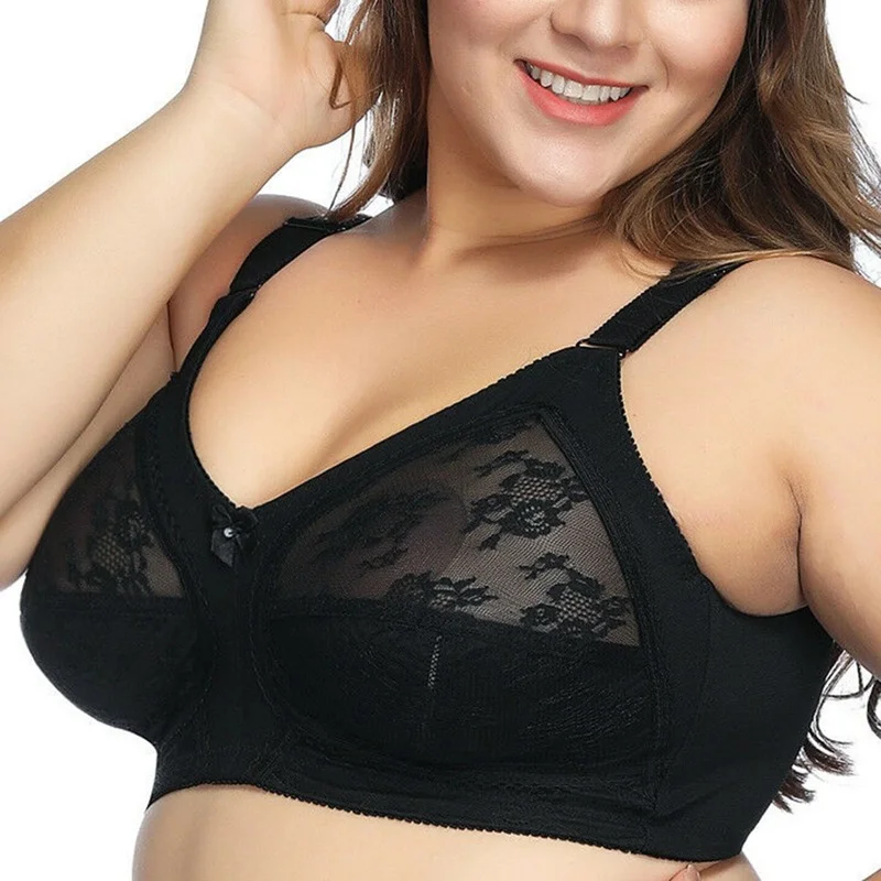 White Large Minimal Bra Plus Size Full Cup Lace Bra Women's Unlined Full Coverage Ultra Thin European and American Lingerie
White Large Minimal Bra Plus Size Full Cup Lace Bra Women's Unlined Full Coverage Ultra Thin European and American Lingerie