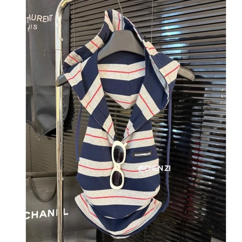 SY'sYouthfully Sleeveless T Shirts Women Slim Tight Cotton Top Summer Backless T Shirt Korean Navigation Style Striped Tops
SY'sYouthfully Sleeveless T Shirts Women Slim Tight Cotton Top Summer Backless T Shirt Korean Navigation Style Striped Tops