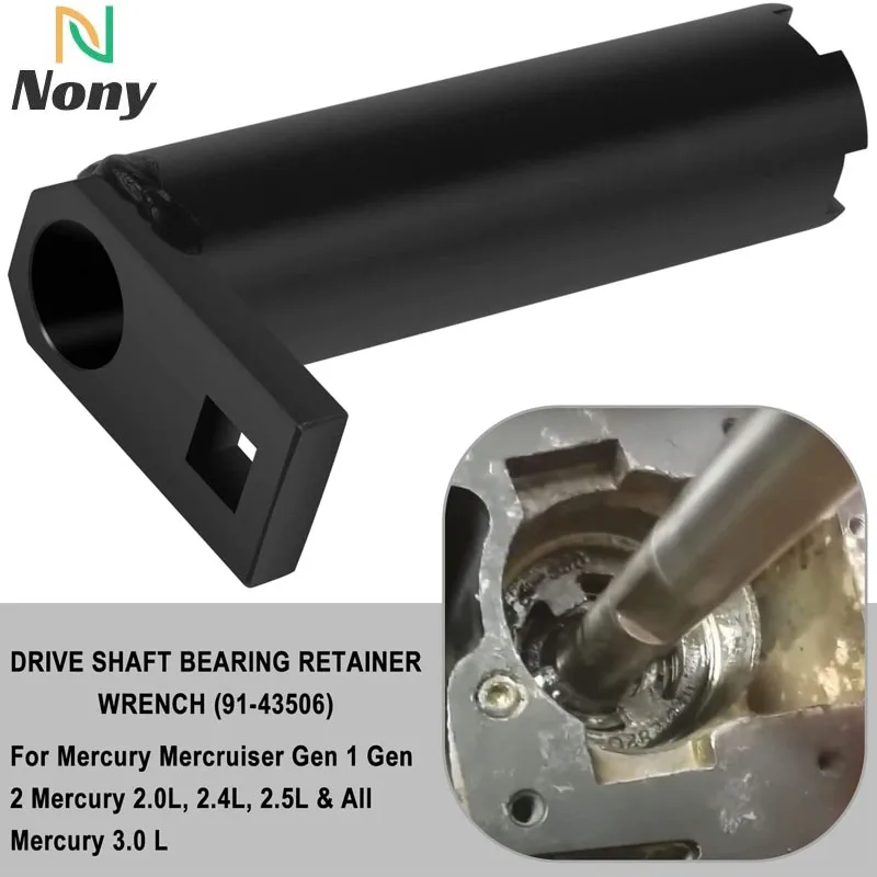 91-43506 Drive Shaft Bearing Retainer Wrench Tool Removal and Installer the Threaded Driveshaft Bearing For Mercury Mercruiser
91-43506 Drive Shaft Bearing Retainer Wrench Tool Removal and Installer the Threaded Driveshaft Bearing For Mercury Mercruiser