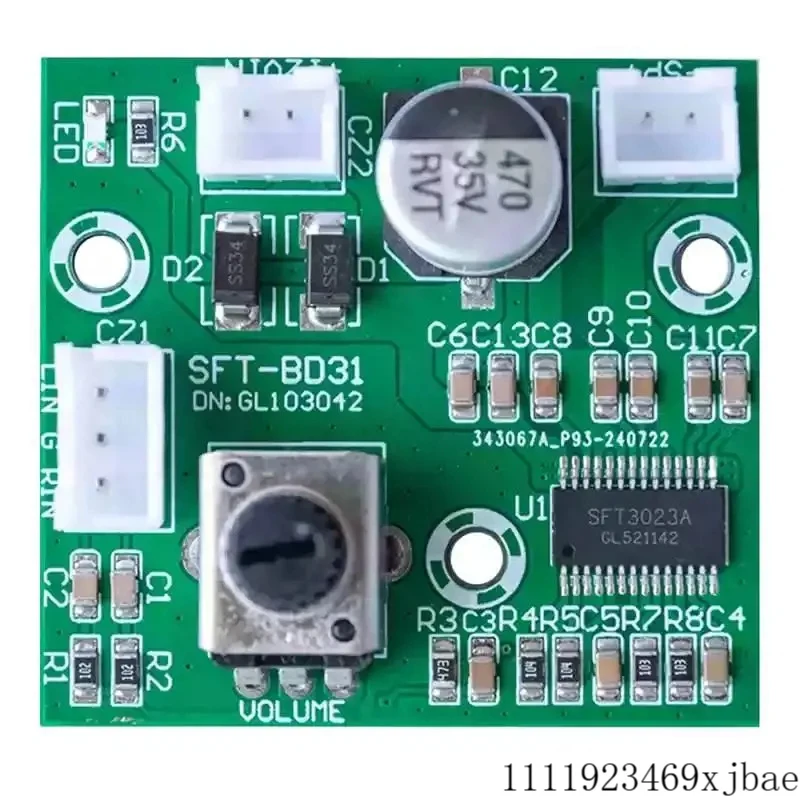 DC 7.5V-24V 60W Class D Mono Audio Amplifier Board HIFI Digital Power Amplifier Module
DC 7.5V-24V 60W Class D Mono Audio Amplifier Board HIFI Digital Power Amplifier Module