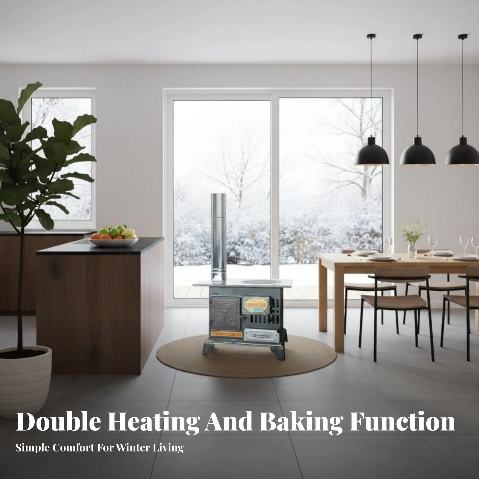 Smokeless Indoor Wood & Coal Stove, Quick Heating, Multi-Functional Oven, Layered Grill Insulation
Smokeless Indoor Wood & Coal Stove, Quick Heating, Multi-Functional Oven, Layered Grill Insulation