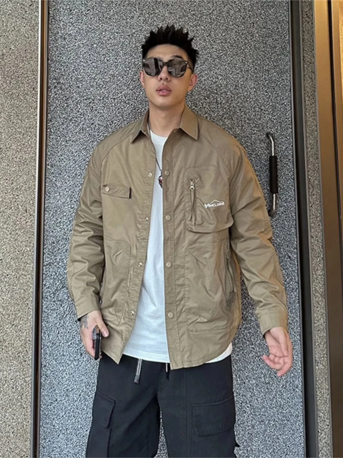 Loose Men's Faionable Spring Autumn Jaet Large Size Casual irt Sli All-Match Workwear Outerwear Anti-Wrinkle Long S...
Loose Men's Faionable Spring Autumn Jaet Large Size Casual irt Sli All-Match Workwear Outerwear Anti-Wrinkle Long S...