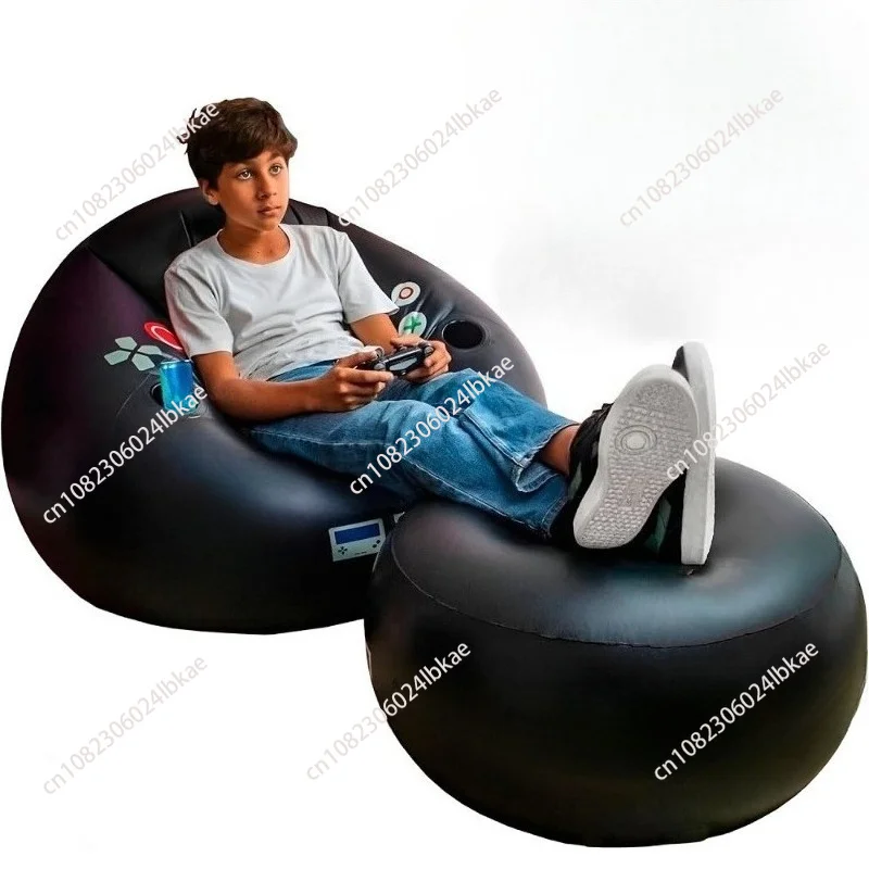 Creative Esports Game Inflatable Circular Sofa Chair with Cup Holder and Side Pockets Music Karaoke Black Bean Bag Sofa
Creative Esports Game Inflatable Circular Sofa Chair with Cup Holder and Side Pockets Music Karaoke Black Bean Bag Sofa