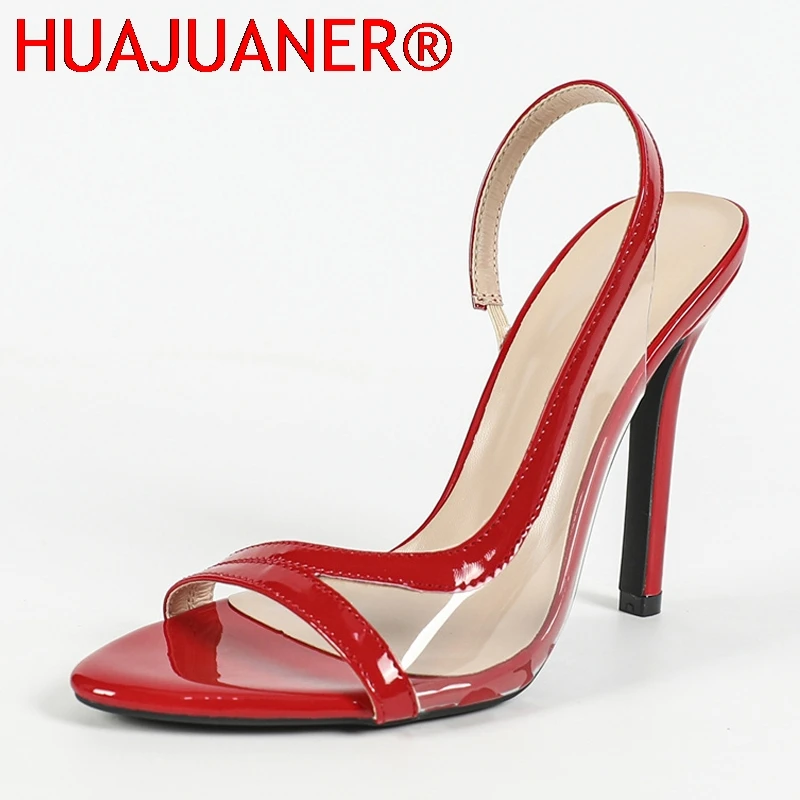 Summer Fashion Shallow Open Toe PVC Transparent Back Strap Sandals Women Red High Heels Wedding Prom Shoes Zapatos Mujer
Summer Fashion Shallow Open Toe PVC Transparent Back Strap Sandals Women Red High Heels Wedding Prom Shoes Zapatos Mujer