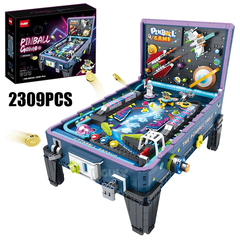 2309PCS Creative Game Machine Pinball Table Building Blocks With LED Light and Music Construction Bricks Toy Gift for Friends
2309PCS Creative Game Machine Pinball Table Building Blocks With LED Light and Music Construction Bricks Toy Gift for Friends