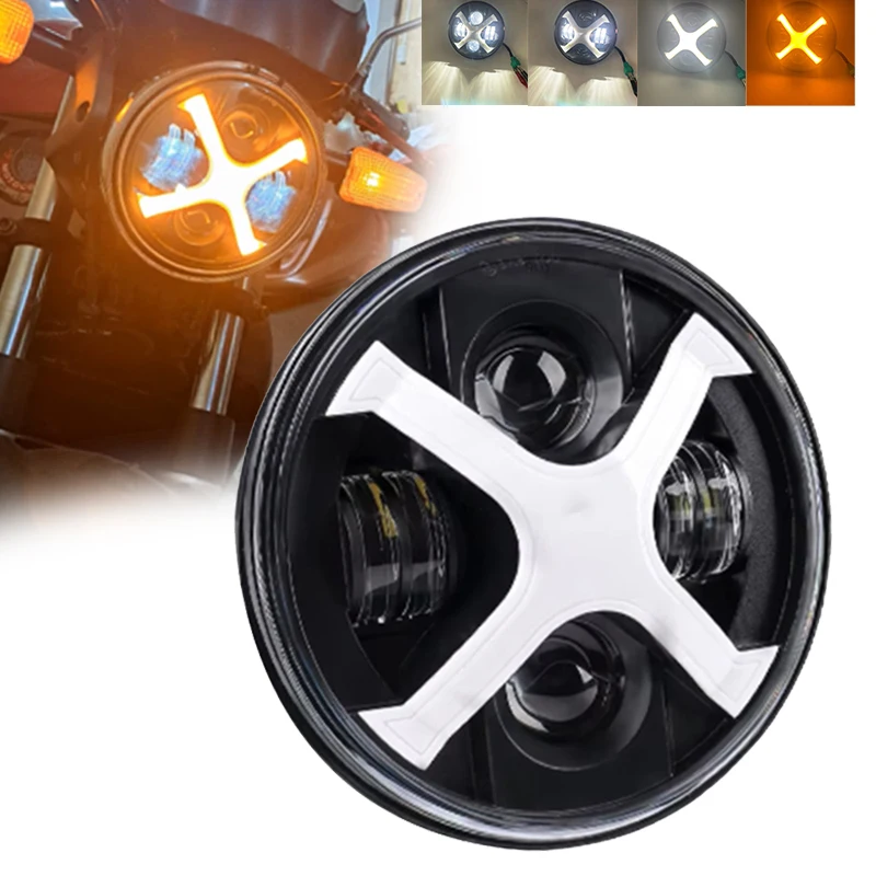 7inch Round Led Headligt 7" Motorcycle X White/Amber DRL Head Light for Motobikes Wrangler JK JKU
7inch Round Led Headligt 7" Motorcycle X White/Amber DRL Head Light for Motobikes Wrangler JK JKU