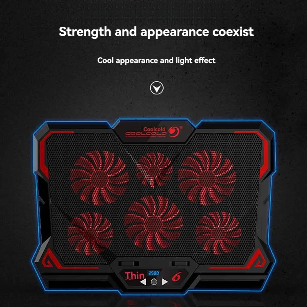 HGHO COOLCOLD Laptop Cooling Pad Gaming Laptop Cooler Laptop Fan Cooling Stand for 12.1-17.3 Inch Laptops C
HGHO COOLCOLD Laptop Cooling Pad Gaming Laptop Cooler Laptop Fan Cooling Stand for 12.1-17.3 Inch Laptops C
